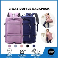 [SG] 3-Way Travel Duffel Backpack/ Duffle Weekender Bag/ Sling Duffel/ Gym & Casual Duffel/ Wet & Dr