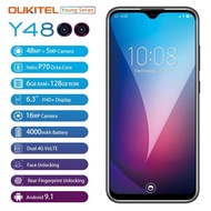OUKITEL Y4800 6.3 19.5:9 FHD+ Android 9.0 Mobile Phone Octa Core 6G RAM 128G ROM Fingerprint Smartphone