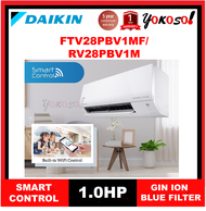[Sellers Own Fleet] Daikin FTV28PB / RV28PB R32 1HP WIFI Air Conditioner Gin-ION Filter Standard Non