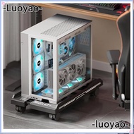 LUOYAO CPU Holder, Mobile Scalable CPU Stand, Universal Adjustable with Caster Wheels CPU Tower Hold