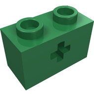 Genuine Brick Parts - Brick 1 x 2 with Axle Hole (31493 or 32064)