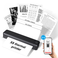 A4 Printer Can Ship KC Version with Mobile Computer Portable Bluetooth Wireless X8 Thermal Printer
