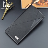 LouisWill  Men’s Wallet Fashion Long Short Wallet Foldable Wallet Large Capacity Wallet Multi Card B