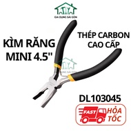 Kìm Tuốt Dây Điện Mini Đa Năng Deli - Mũi Răng Cưa - Kềm Chất Liệu Thép Carbon Cao Cấp Chống Mòn Gỉ
