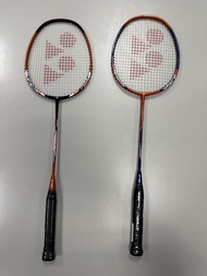 (適合初階新手,100%正版)全新送手膠拍套未拆手膠Yonex Nanoray 7000i 羽毛球拍2塊(橙白色及橙藍)