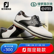 FootJoy Golf Shoe Men's Traditions Classic Fashion Studded Leather FJ Lightweight Golf Shoes