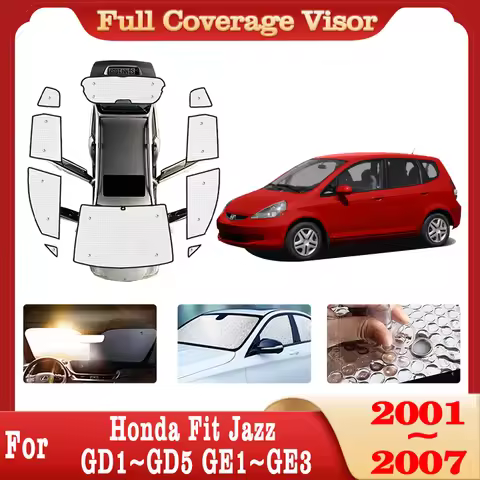 Car Full Coverage Sunshade For Honda Fit Jazz 2001~2007 GD1~GD5 GE1~GE3 Car Windshield Sunscreen Win