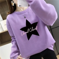 [AMYGO] Sweatshirts Women Oversized  Sweatshirt Woman Oversized Plus Size Lengan Panjang Muslimah Baju Perempuan Crop Top Murah