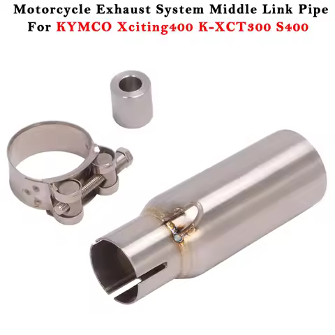 Motorcycle Exhaust Escape System Modified Muffler 51mm Middle Link Pipe Slip On For KYMCO Xciting400