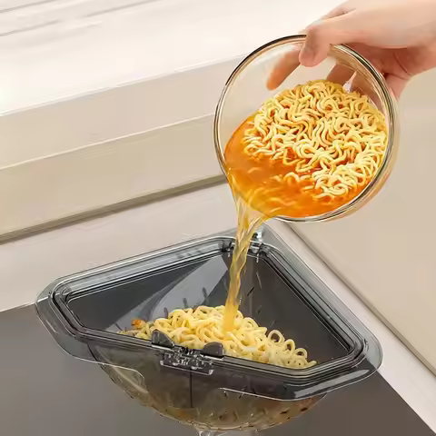 Separate Anti-leak Sink Drain Basket Filter Quickly Triangle Kitchen Sink Filter Strainer Magnetic B