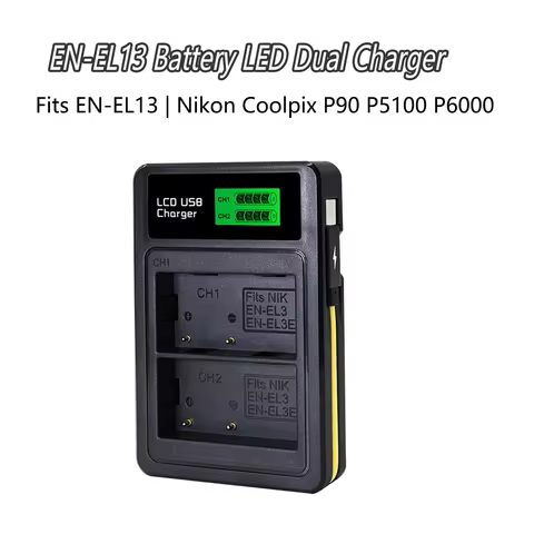 EN-EL3e EN-EL3 EN-EL3a Battery Charger For Nikon D100,D100 SLR,D200,D300,D300s,D50,D70,D70s,D80,D90,