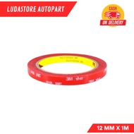 MERAH Double Type Glue 3M 12 mm x 1 M / Red 3M Glue