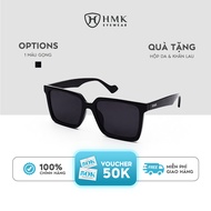 HMK Eyewear Black Sunglasses Beach Accessories Trendy Fashion Anti-UV - KM2272