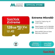 SanDisk Extreme Micro SD Memory Card Up To 190MB/S A2 Class 10 UHS-I V30 (U3) (32GB/64GB/128GB/256GB