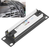 8 Ports Patch Panel Network Wiring Bracket Compact Size for 23‑28AWG Cable