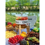 Bear Lid Glass Water Bottle 2200ML