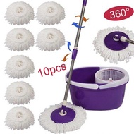 (Aixin)เปลี่ยนหัวสัมผัสได้ EasySpinning Floor Mop Head สำหรับแม่บ้านทำความสะอาดพื้นบ้าน Mop