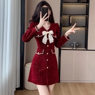 Women's Classic Style Engagement Dress, French Style Small Light Luxury High Sensor Engagement Dress