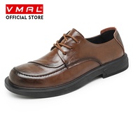 VMAL Men'S Fashionable Casual Thick-Soled Non-Slip Wear-Resistant Trendy Leather Shoes