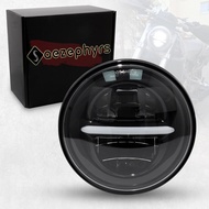 ไฟหน้ามอเตอร์ไซค์ LED 5.75 นิ้ว โปรเจคเตอร์ 5-3/4 นิ้ว พร้อมไฟ DRL สำหรับ Harley Sportster XL 883 12