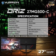 MONITOR LED / GAMING MONITOR VURRION ORIZ 27 INCH (27MG500-C)