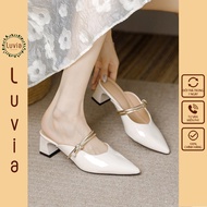 Luvia 225CG 6-inch pointed toe high heels with pearl-embellished straps high heels heels for women