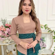 kebaya Sabrina sifon polos tangan kerut
