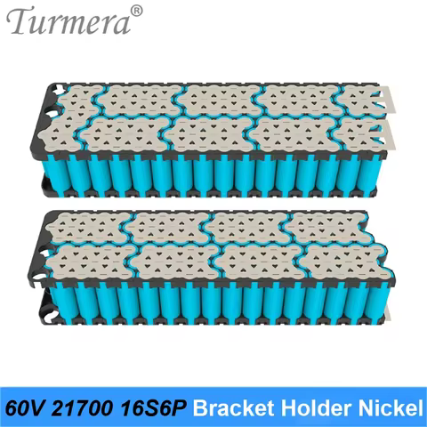 Turmera 48V 52V 60V 21700 E-bike Battery Holder with Nickel 13S6P 13S7P 13S8P 14S6P 14S7P 16S6P Brac