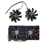 2 Pack GA92B2U 85mm 4PIN Rx 570 Gpu Fan for Dataland Rx 560 Xt RX570 Rx 580 Powercolor Radeon reed D