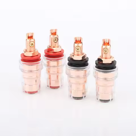 High Quality Audiocrast 99.9998% Purity copper Binding posts speaker connectors Pure Copper Binding 