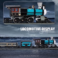 TH10 Steam Train Building Kit with Train Track, Collectible Steam Locomotive Engineering Toys Set fo