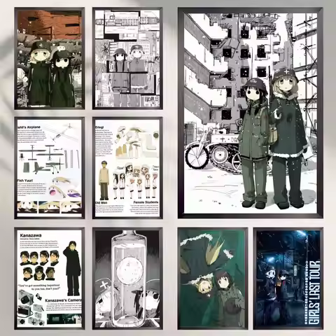 Anime G-Girls Last TourS Poster HD Versatile Waterproof Wall Decor Self Adhesive Perfect for Any Roo