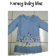 Baju kurung Lara Alana x Jakel baby blue(preloved).