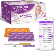 Premom Ovulation &amp; Pregnancy Test Kit: 50 Quantitative Strips 20 Early Detction Tests Combo -