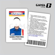 Cetak Kartu ID Card Indomaret Pegawai Indo Bahan PVC Tebal Sehari Jadi Bisa Satuan