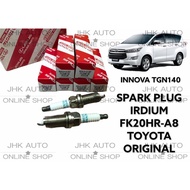 TOYOTA INNOVA TGN140 SPARK PLUG IRDIUM FK20HR-A8  90919-01287 MADE IN JAPAN 1SET4OCS