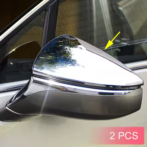 Chrome Side Rearview Mirror Cover Overlay Protector For Lexus UX200 UX250h UX300e ES250 ES350 ES300h
