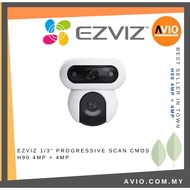 Ezviz 4MP + 4MP Dual Lens Wifi Wireless Outdoor PT Pan Tilt CCTV Camera Night Vision H90 4MP + 4MP