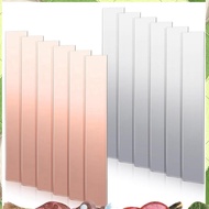 12 Pcs Pure Copper Zinc Anode Sheet 99.9% High Purity Copper Zinc Electrode Strips 0.04 Inch X 0.98 