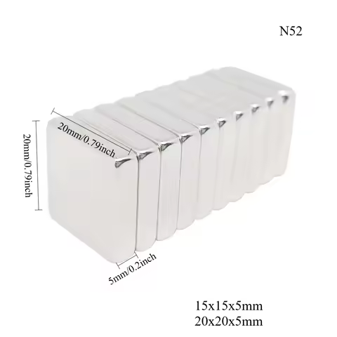 N52 15x15x5 Magnet Motor Electric Ebike Rectangle Neodymium NedFeb Block Strong Magnets Applications