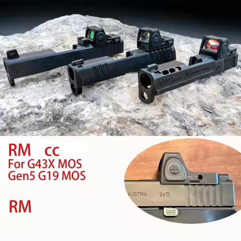 Tactical RMcc Compact Red Dot Sight 3.25 Moa Reflex Shot Scope for Glock43X Mos G43X G19 Glock19 Mos