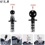 FEICHAO Motorcycle Bike Mount Black Fork Stem Base with 17mm 25mm Ball Head for GoPro insta360 Ball Mount Adapter Mobile Phone Holder