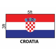 Croatia Flag 3x5ft, Bendera Croatia 3x5ft, Polyester