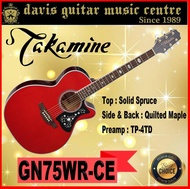 Takamine GN75-CE Wine Red Electric Acoustic Guitar (2 Days Delivery)