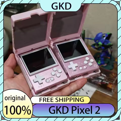 GKD Pixel 2 Handheld Game Console 2.4-Inch Retro Nostalgia New Portable Game Controller Arcade Game 