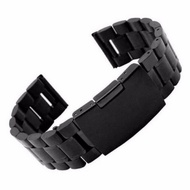 HITAM Metal STAINLESS WATCH STRAP WATCH STRAP BAND IMPORT - Black 24mm 236J