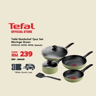 [Shopee Exclusive] Tefal Quickchef 7pcs Set Moringa Green