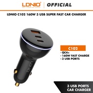 Ldnio C102 160W 3 USB Super Fast Car charger