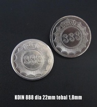 KOIN 888 DIAMETER 22MM 500PCS / COIN 888 - TERBARU