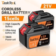 TASKTOOL 2888VF 988VF 15 sections of Large capacity lithium battery Cordless drill battery for Makit